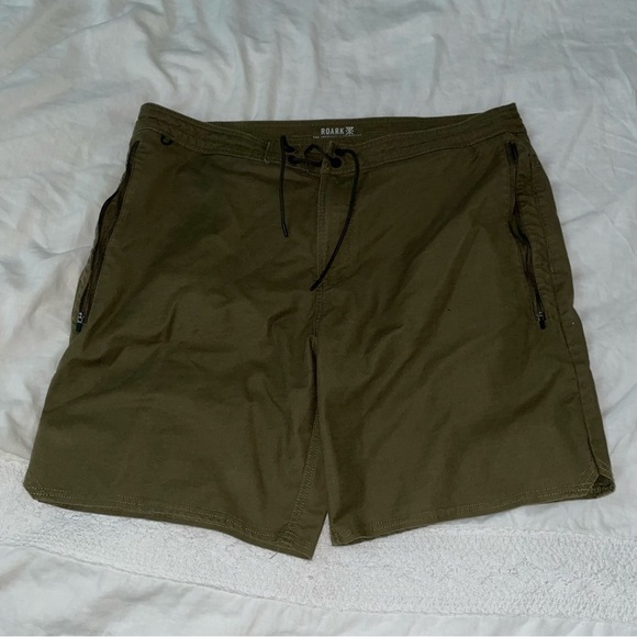 Roark Sz 38 Layover 2.0 Shorts green olive - Picture 1 of 8